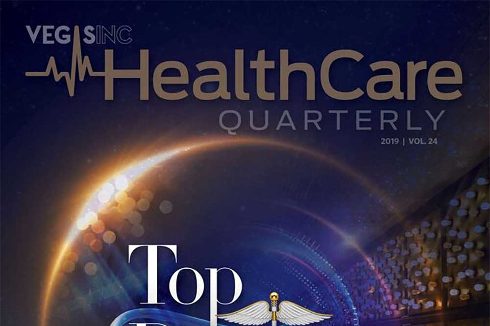 healthcare quarterly magazine featurning david tottori