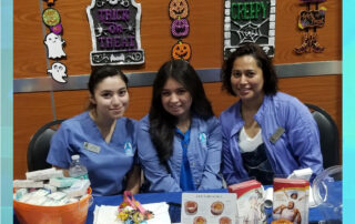 las vegas allergist tottori team at Halloween booth