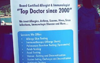 top allergy doctor in las vegas since 2000 poster