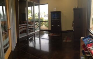 waiting room with xbox and games for kids at las vegas allergist office