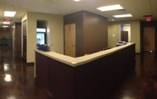 interior of las vegas allergy doctor office reception station